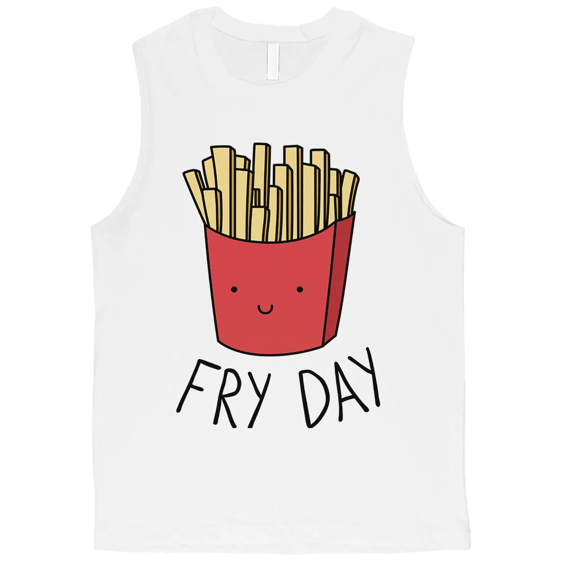 365 Printing Fry Day Mens Amazing Direct Strong Brave Personality Muscle Shirt