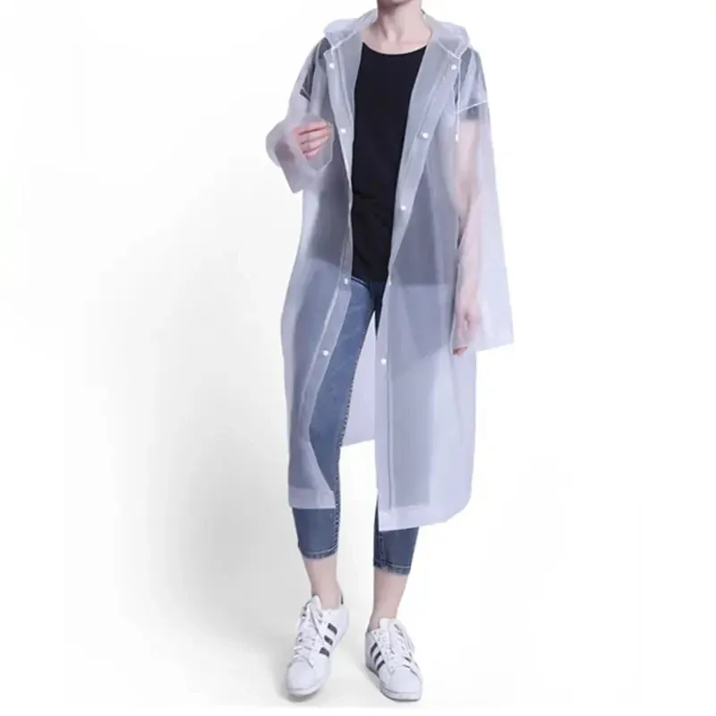 Adult Raincoat Non-Disposable Thick Outdoor Waterproof Hooded Raincoat Travel Climbing Universal One Piece Raincoat