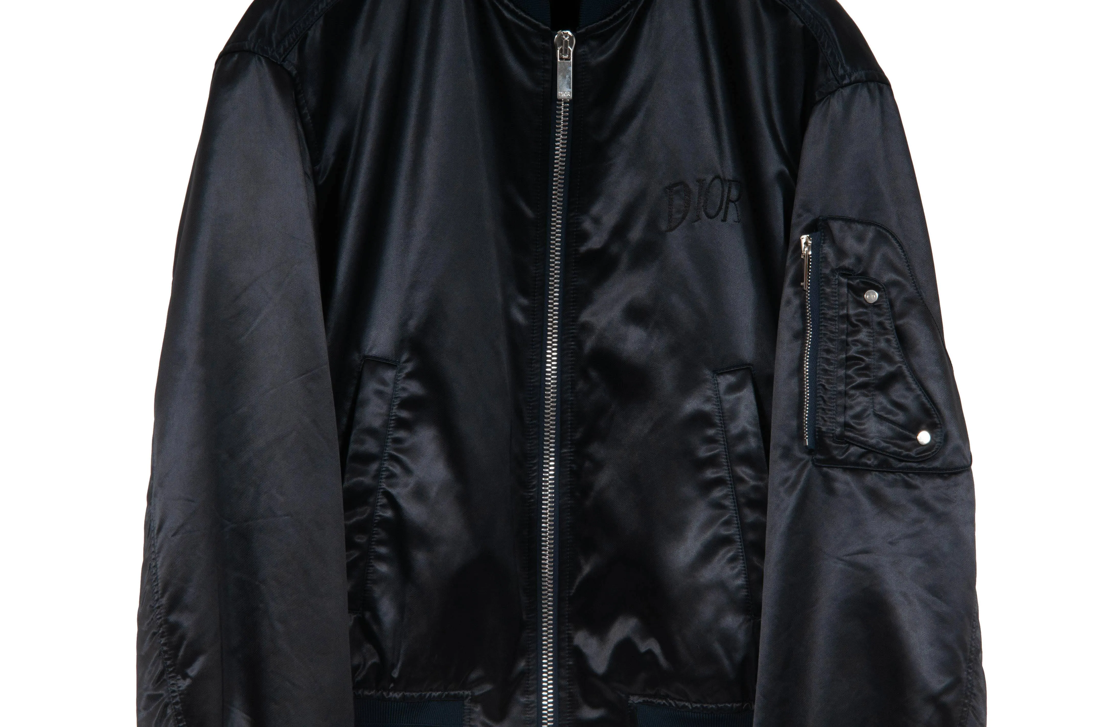 Alex Foxton Pink Logo Bomber (Navy)