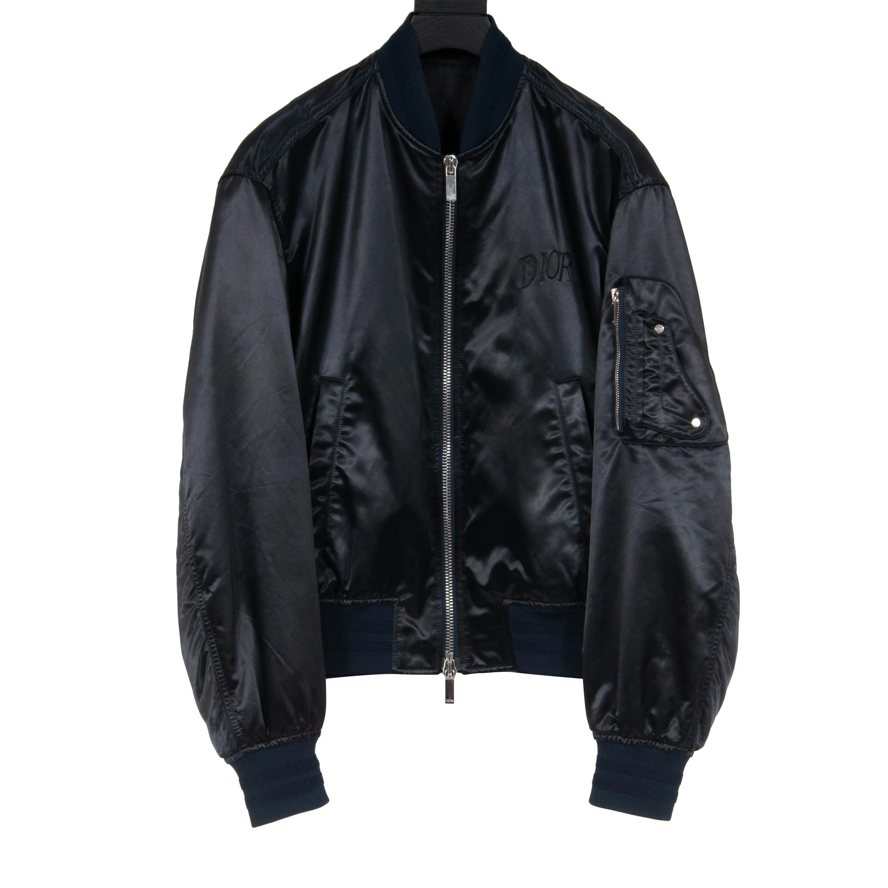 Alex Foxton Pink Logo Bomber (Navy)