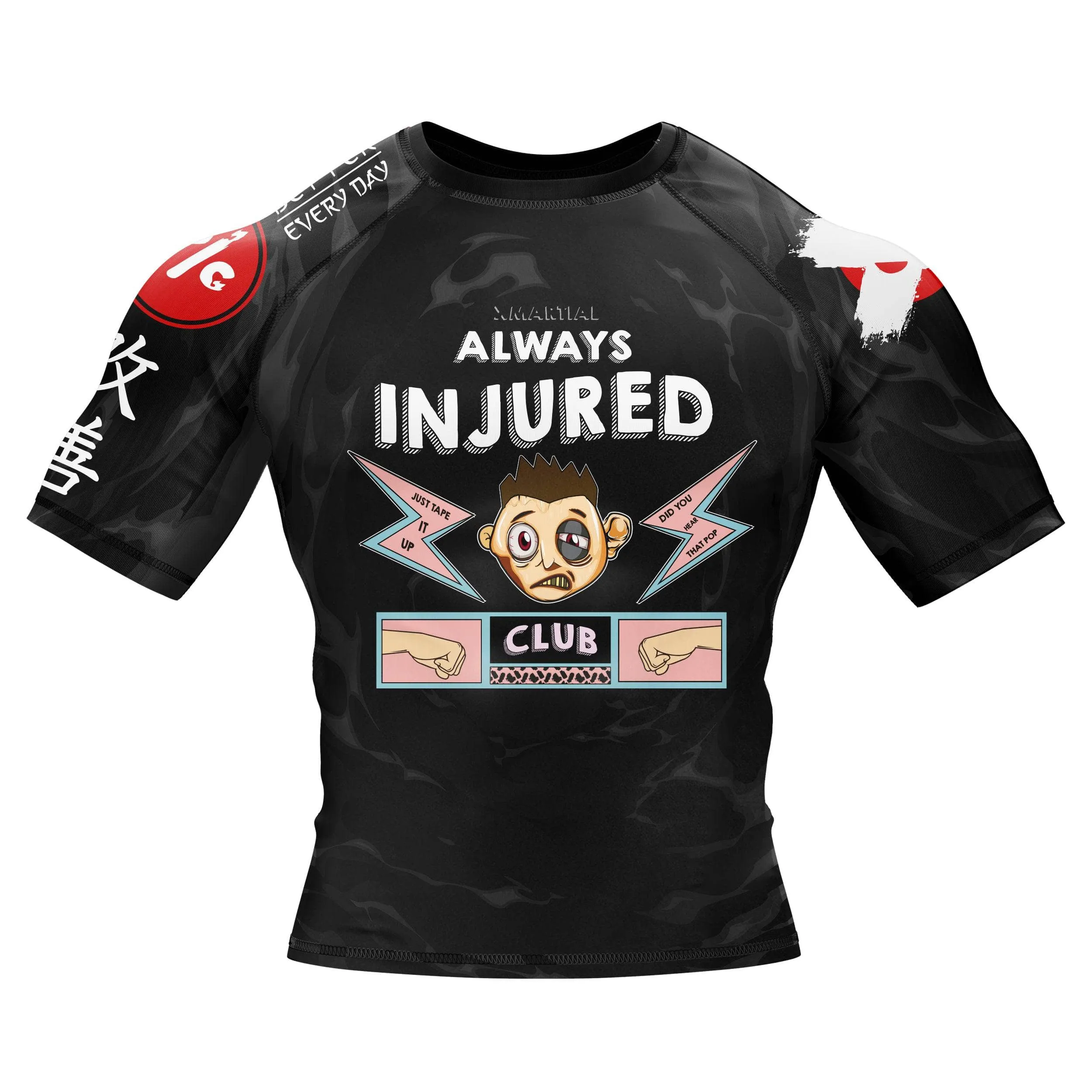 Always Injured BJJ Rash Guard