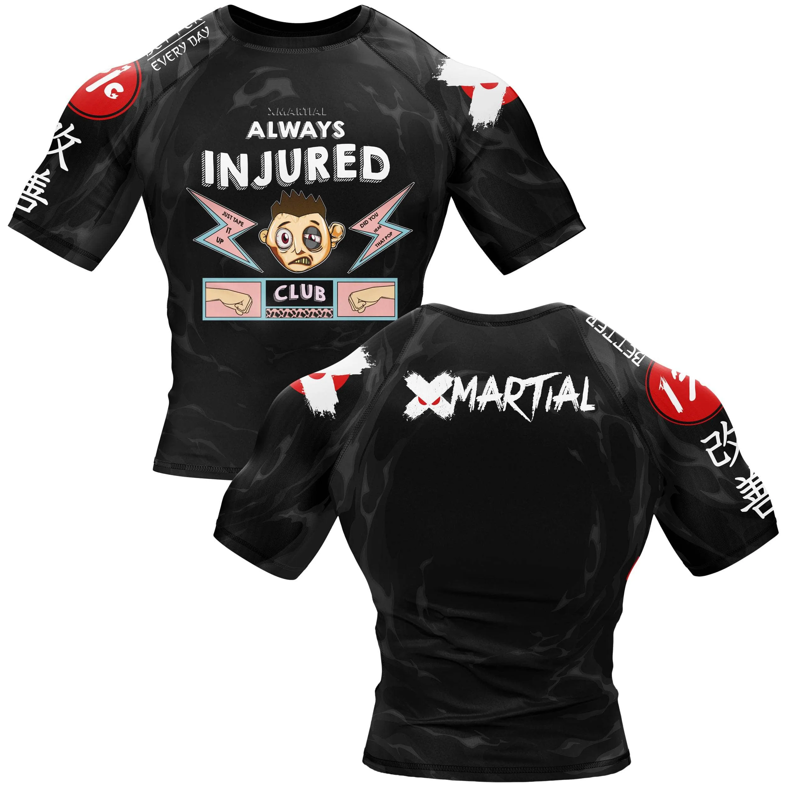 Always Injured BJJ Rash Guard
