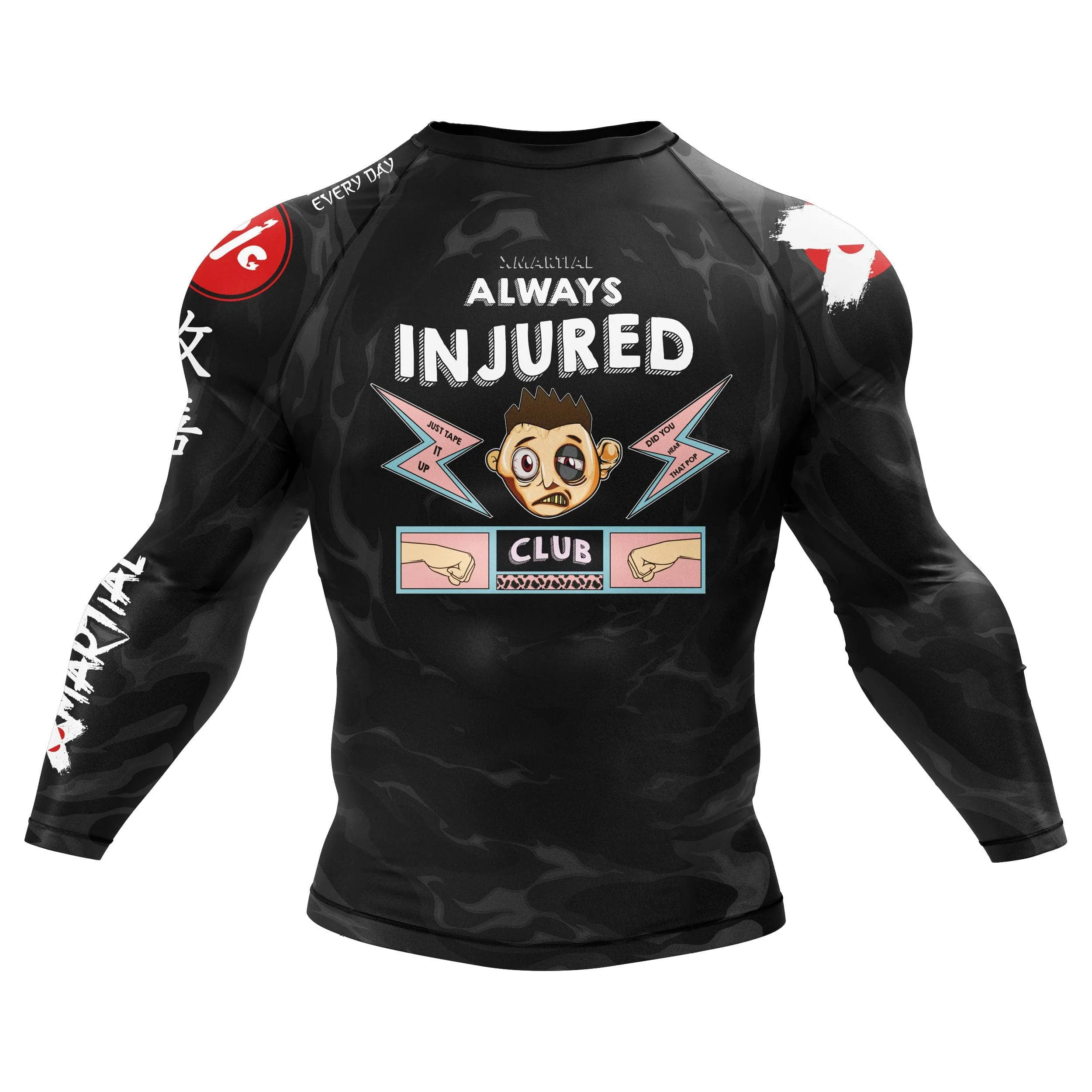 Always Injured BJJ Rash Guard
