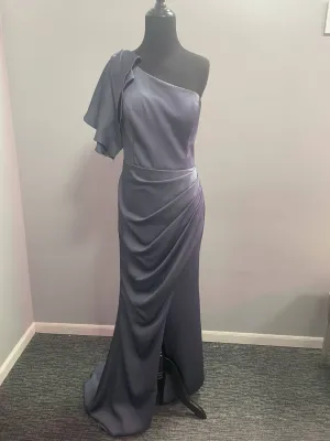 Alyce Paris - One Shoulder Ruffles Straight Dress
