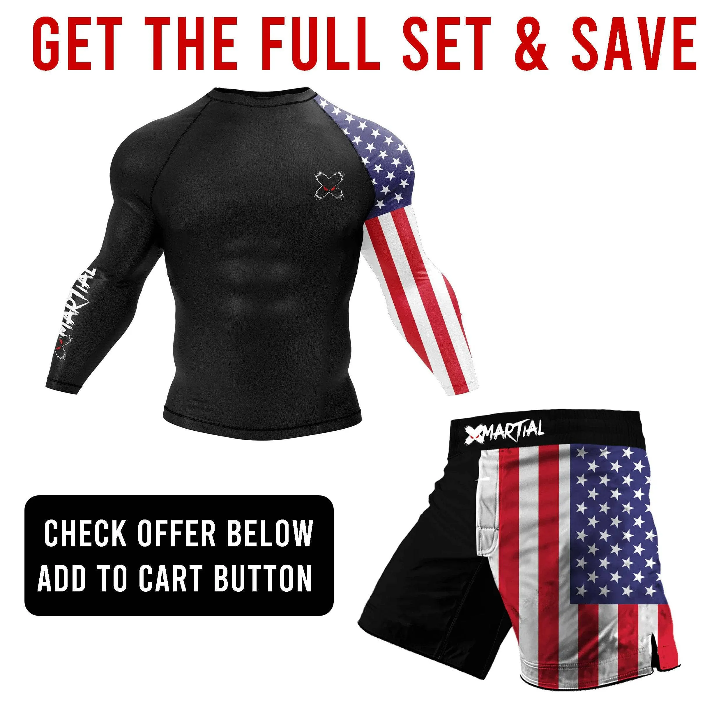 American Warrior BJJ Rash Guard