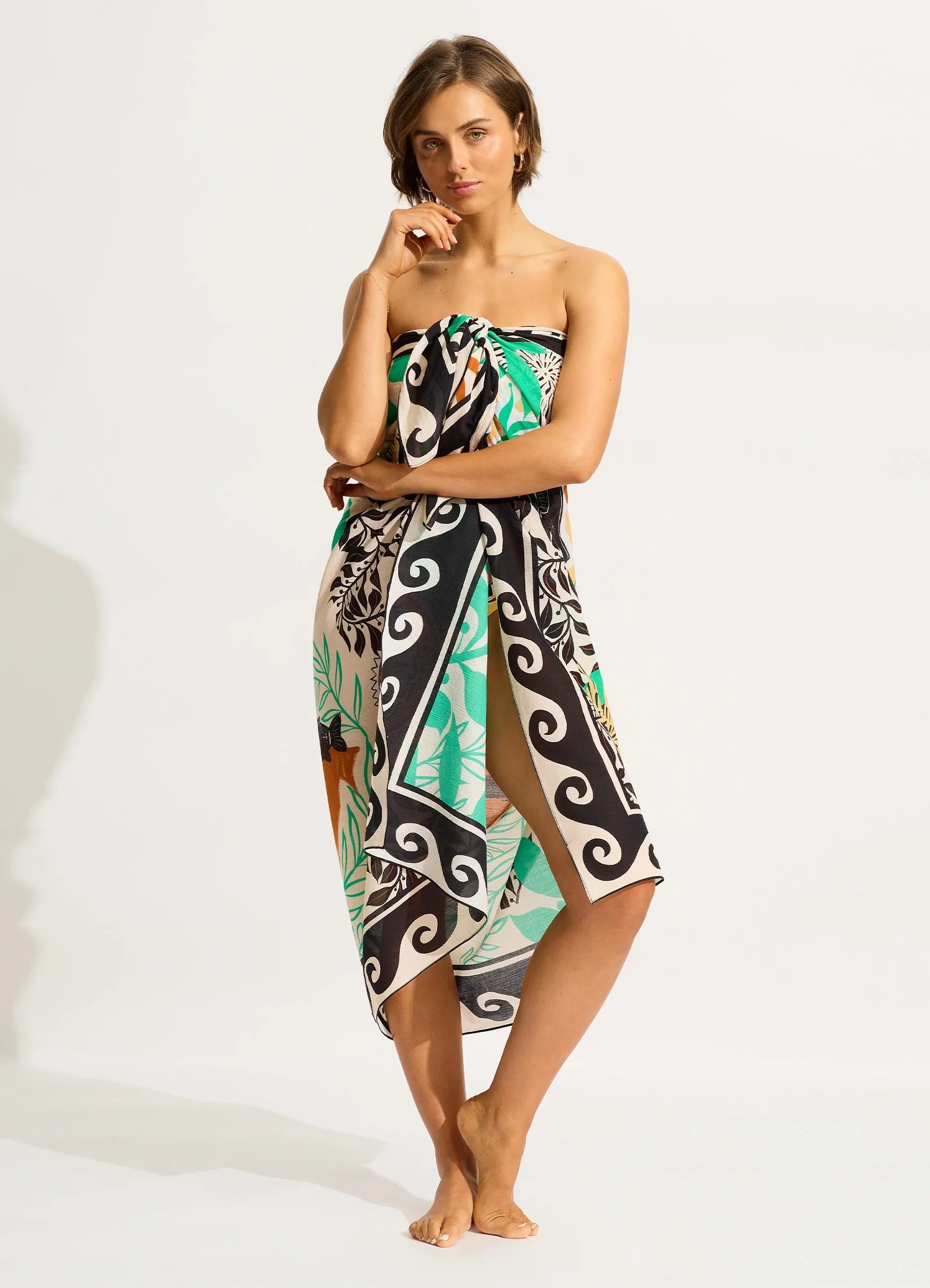 Atlantis Sarong - Ecru