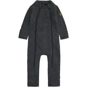 Baby Wool Suit Double Zip - Anthracite Melange