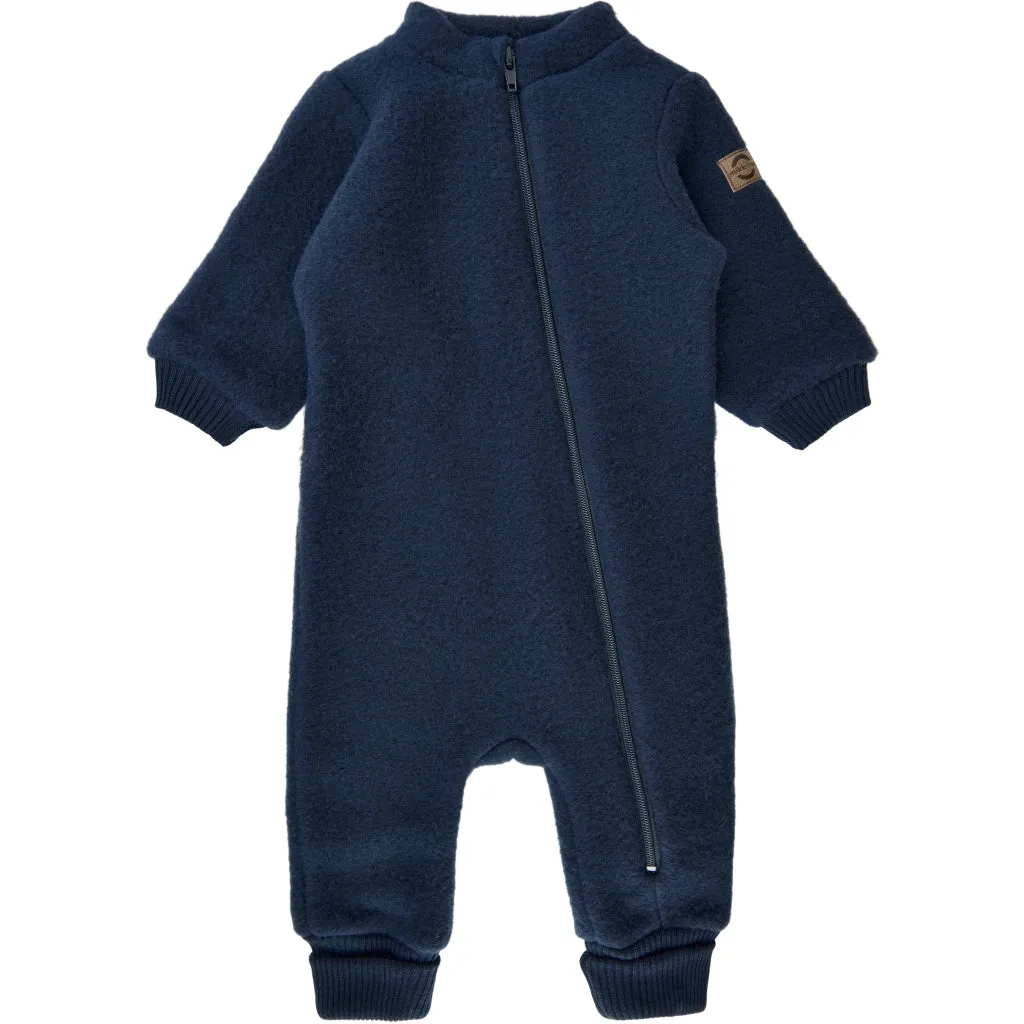 Baby Wool Suit (Rib Cuffs) - Blue Nights