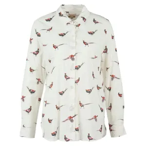 Barbour Safari Ladies Shirt - Off White Country