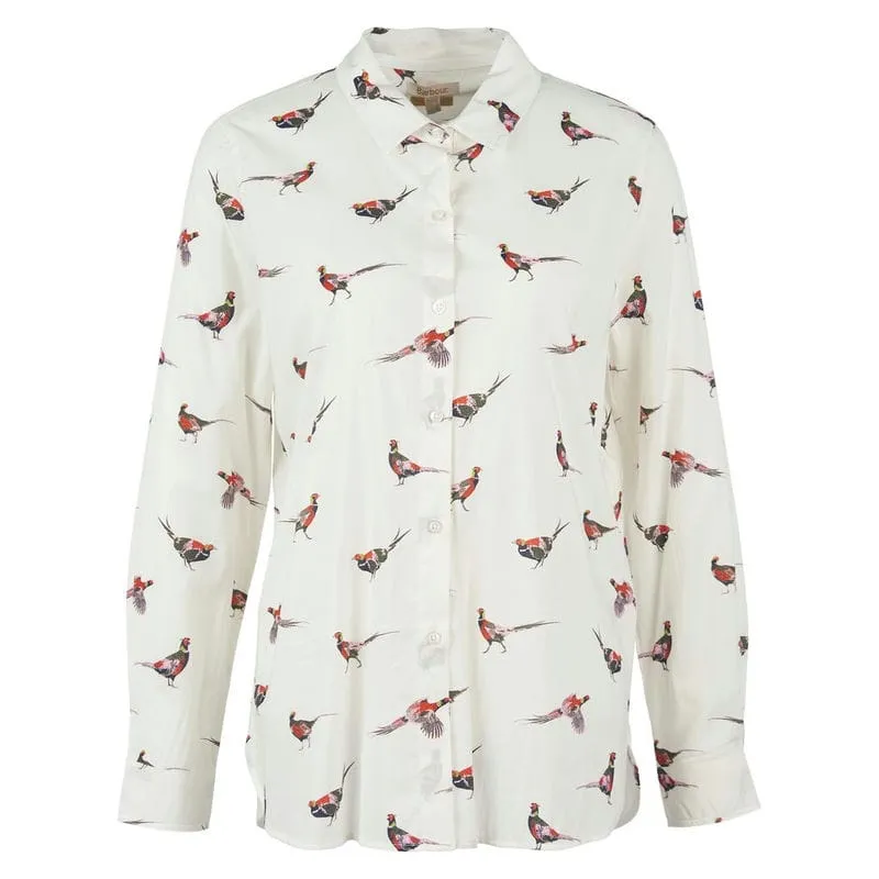 Barbour Safari Ladies Shirt - Off White Country