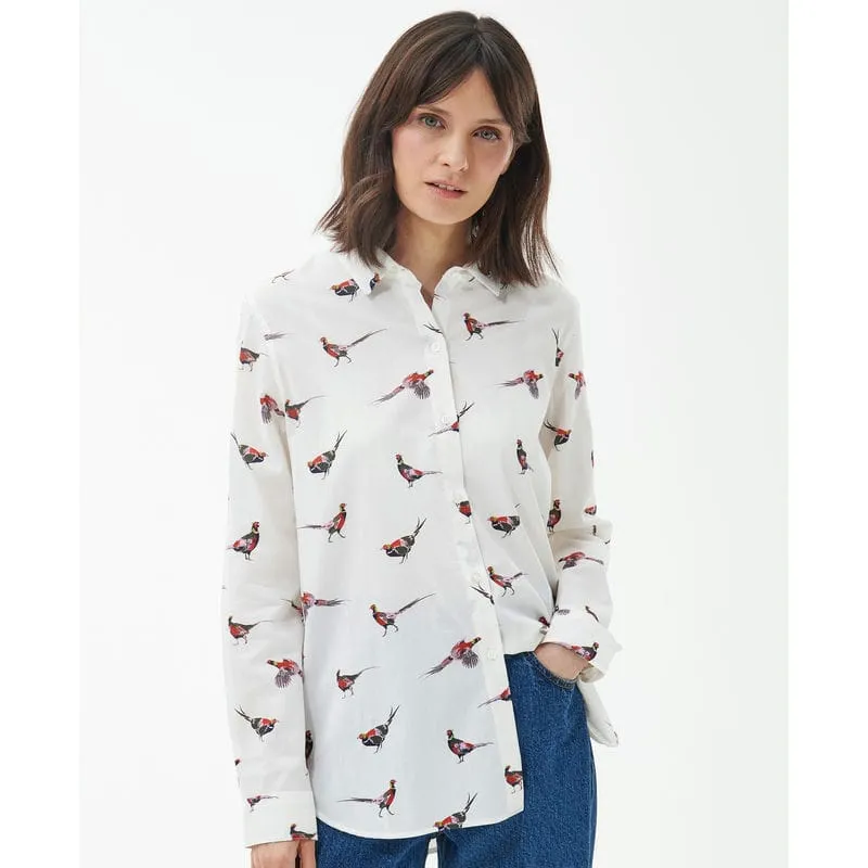 Barbour Safari Ladies Shirt - Off White Country