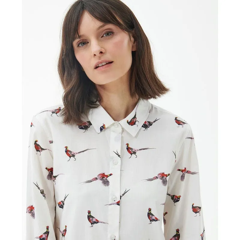Barbour Safari Ladies Shirt - Off White Country