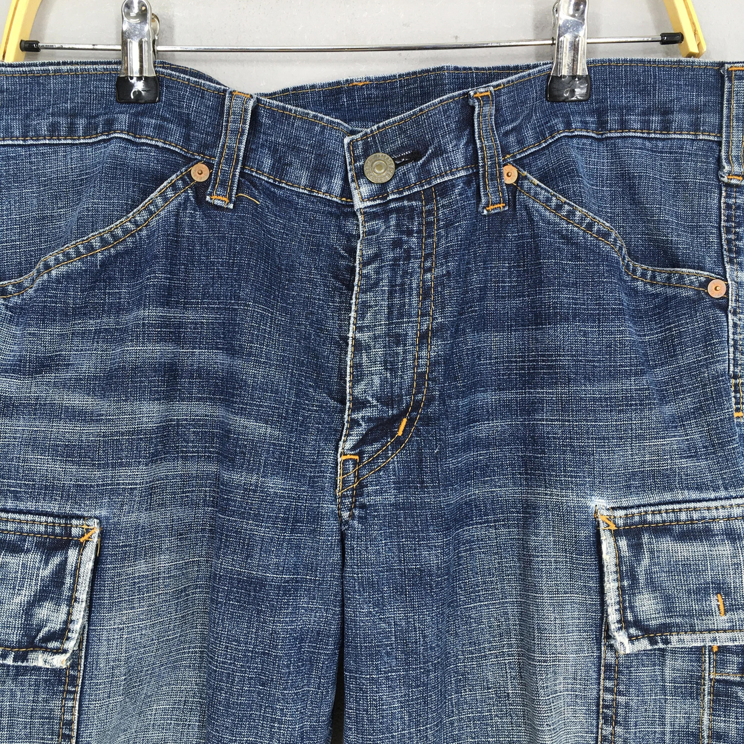 Bartack Japanese Techwear Cargo Denim Size 34x32.5
