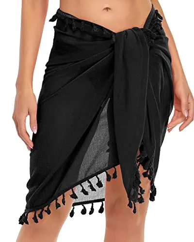 Bathing Suit Wraps Swimsuit Cover Up Skirts For Women-White