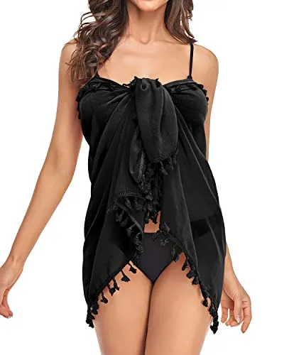 Bathing Suit Wraps Swimsuit Cover Up Skirts For Women-White
