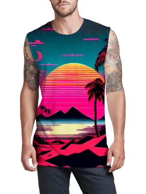 Beach Sunset Men's Muscle Tank