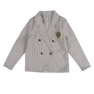 Belati Navy Striped Seersucker Blazer