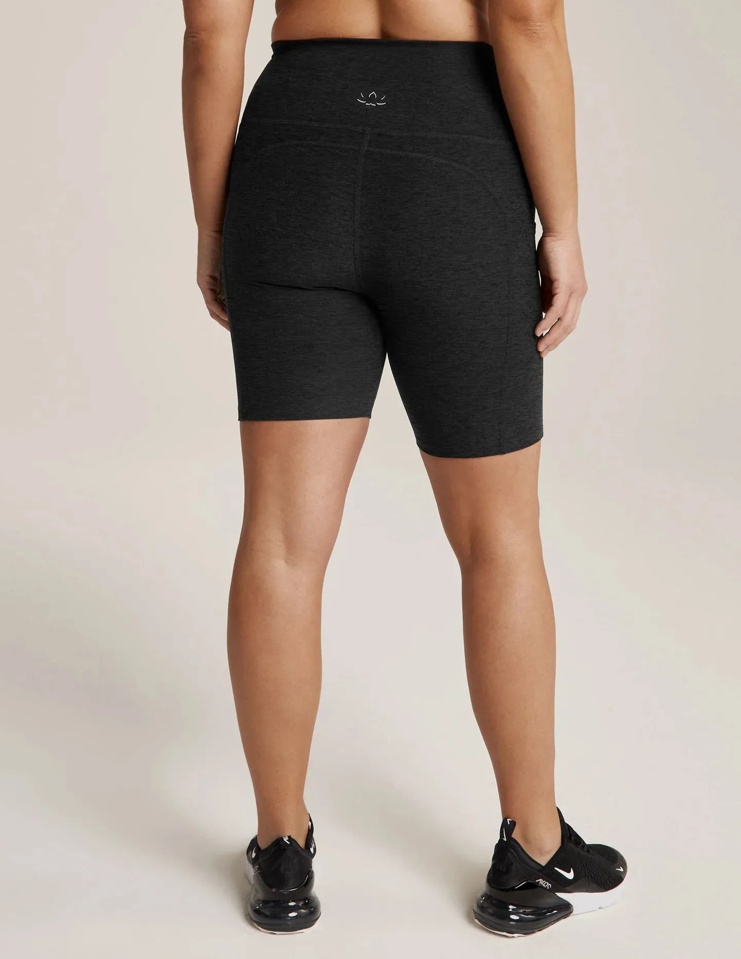 Beyond Yoga Spacedye Team Pockets High Waisted Biker Short - Darkest Night