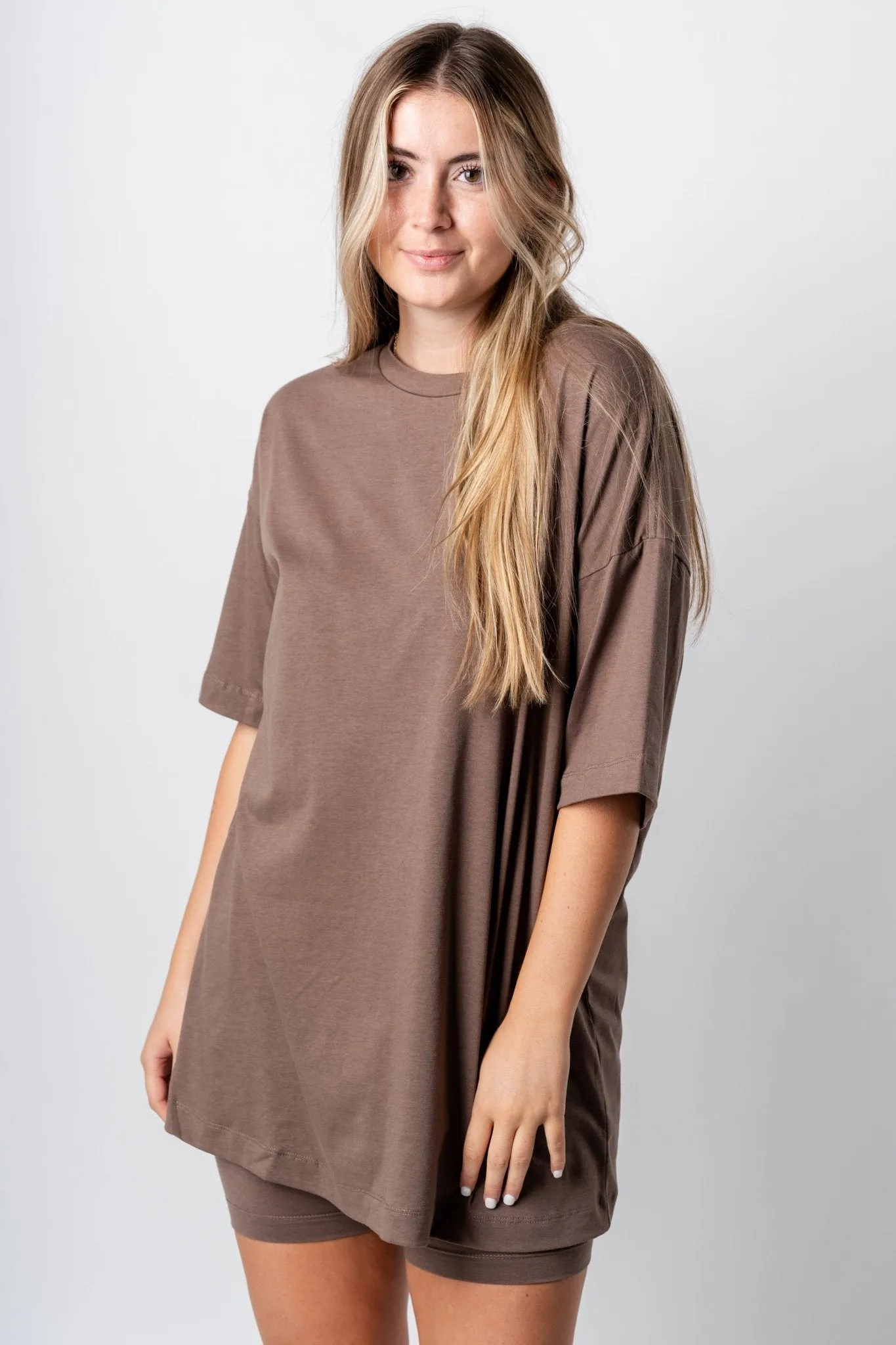 Biker shorts brown