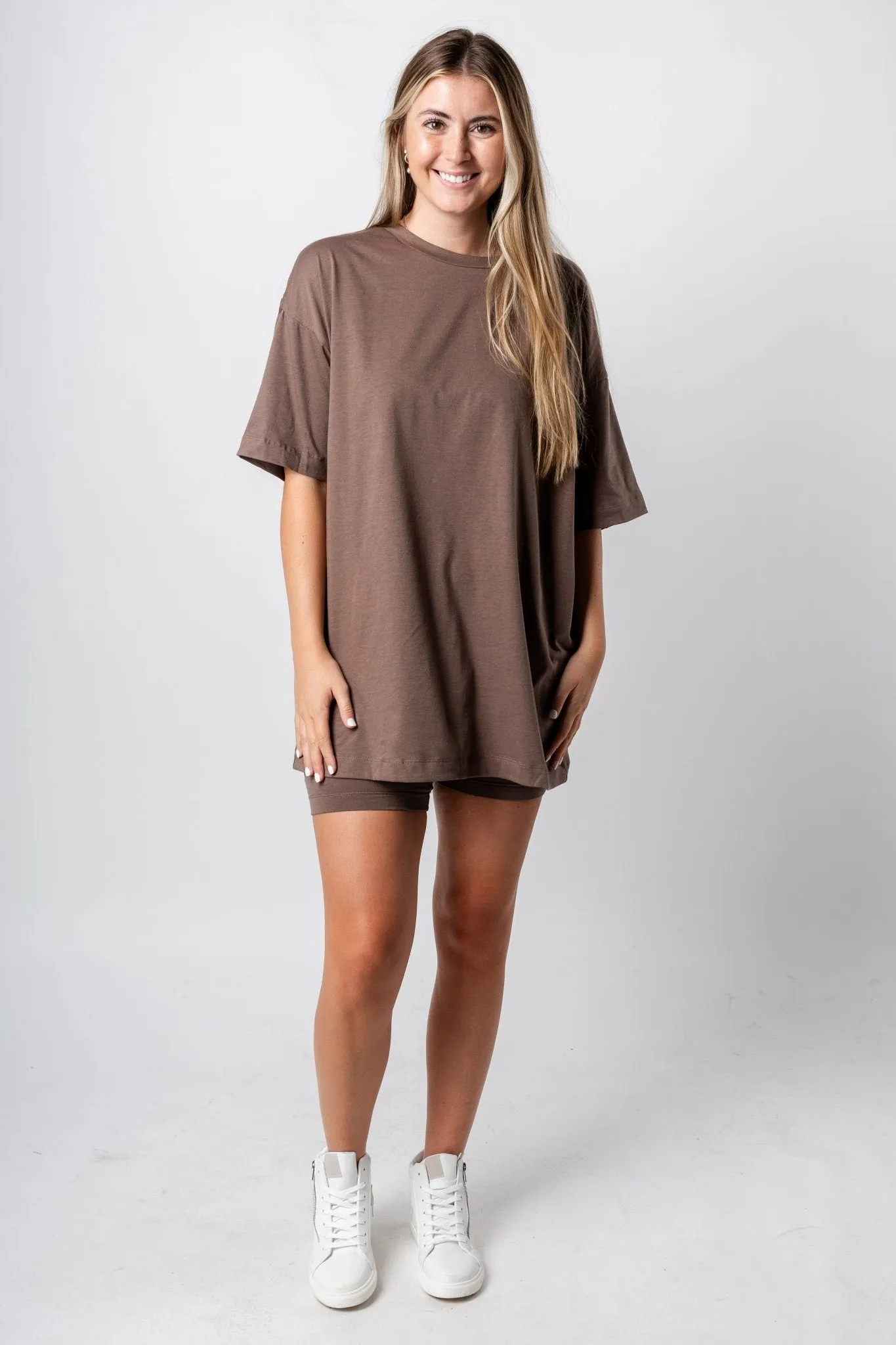 Biker shorts brown