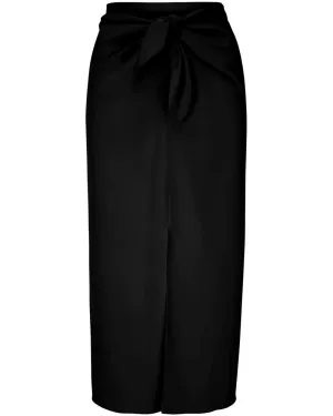 Black Crepe Sarong