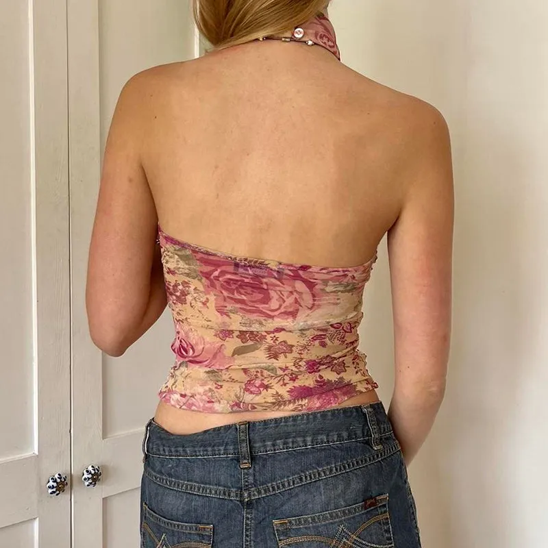 Blima Floral Halter Top