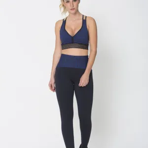 Blue Waist Legging