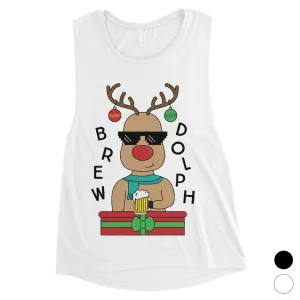 Brewdolph Womens Muscle Shirt