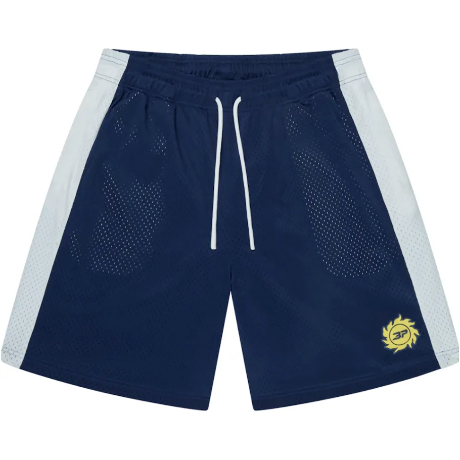 Broken Planet Mesh Shorts White/Blue