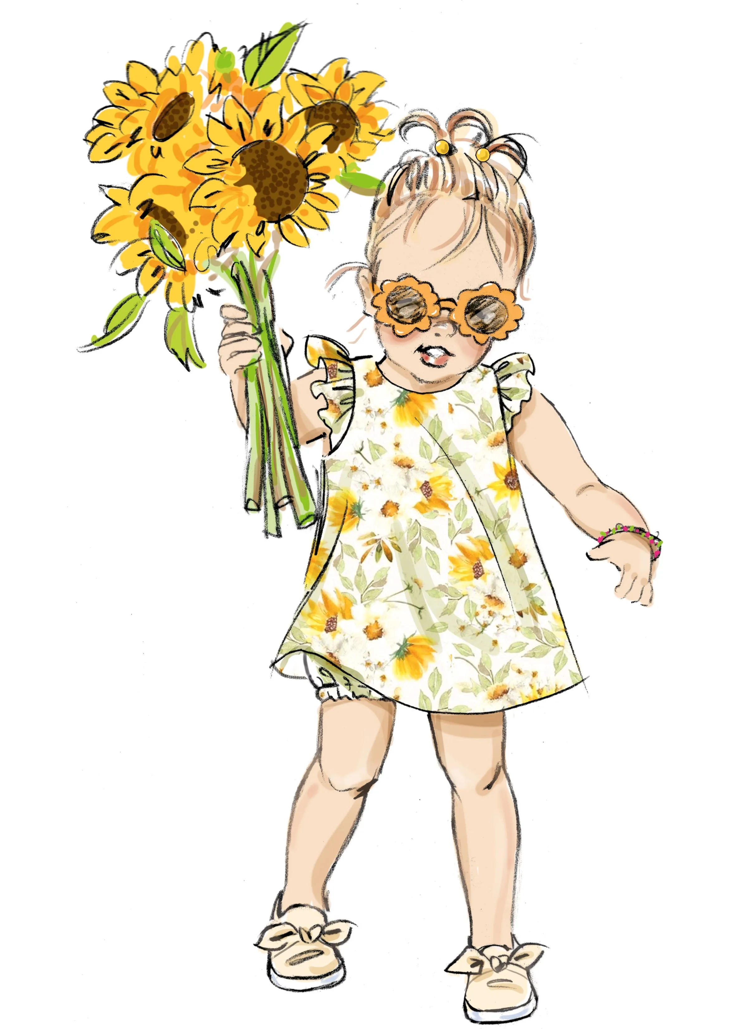 Butterick Sewing Pattern 7003 Toddlers' Dresses and Panties
