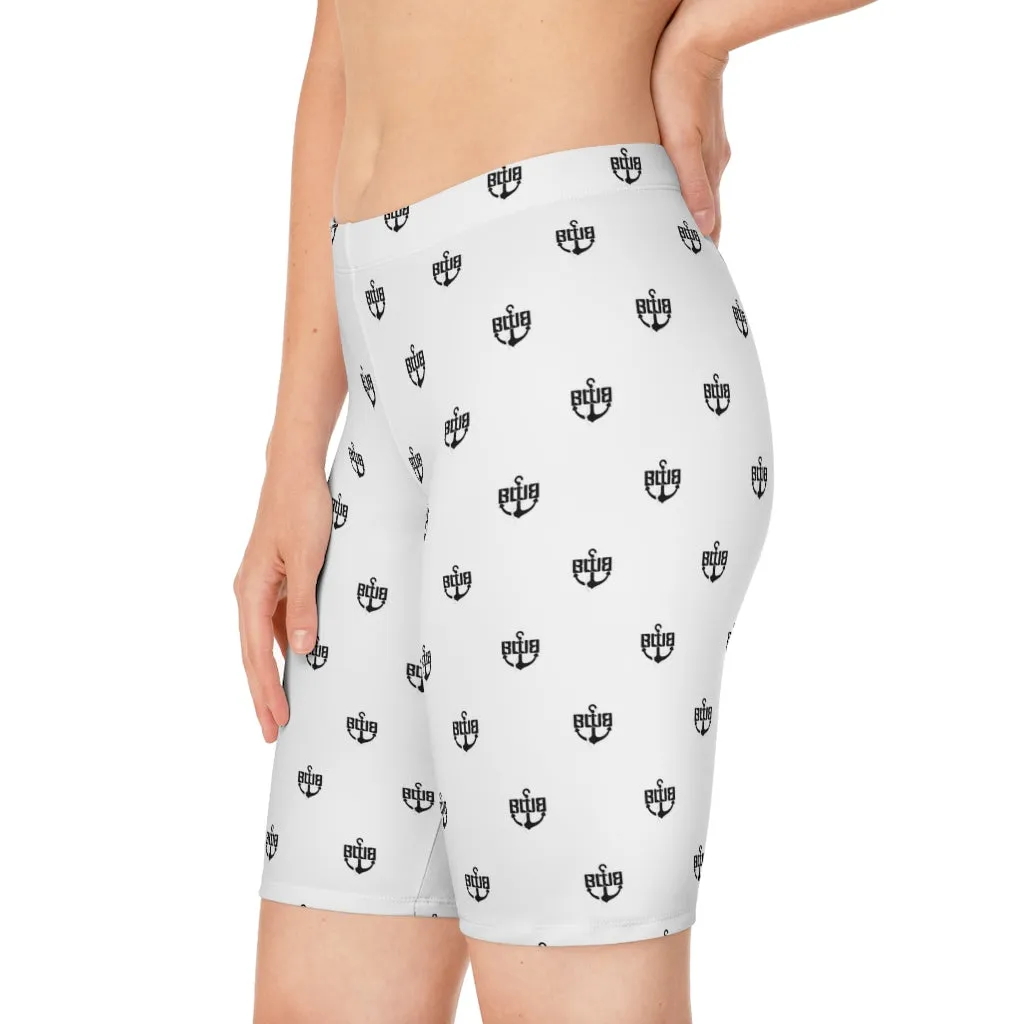 BWB White and Black Women's Bike Shorts