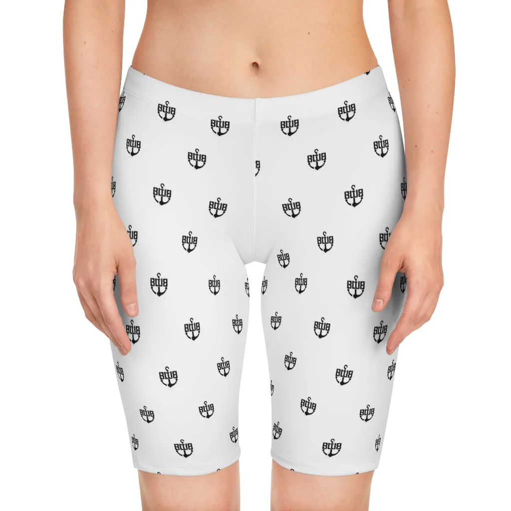 BWB White and Black Women's Bike Shorts