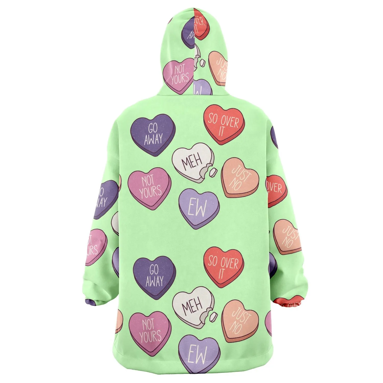 Candy Heart Hate Valentines Snug Hoodie
