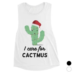 Care For Cactmus Womens Muscle Shirt
