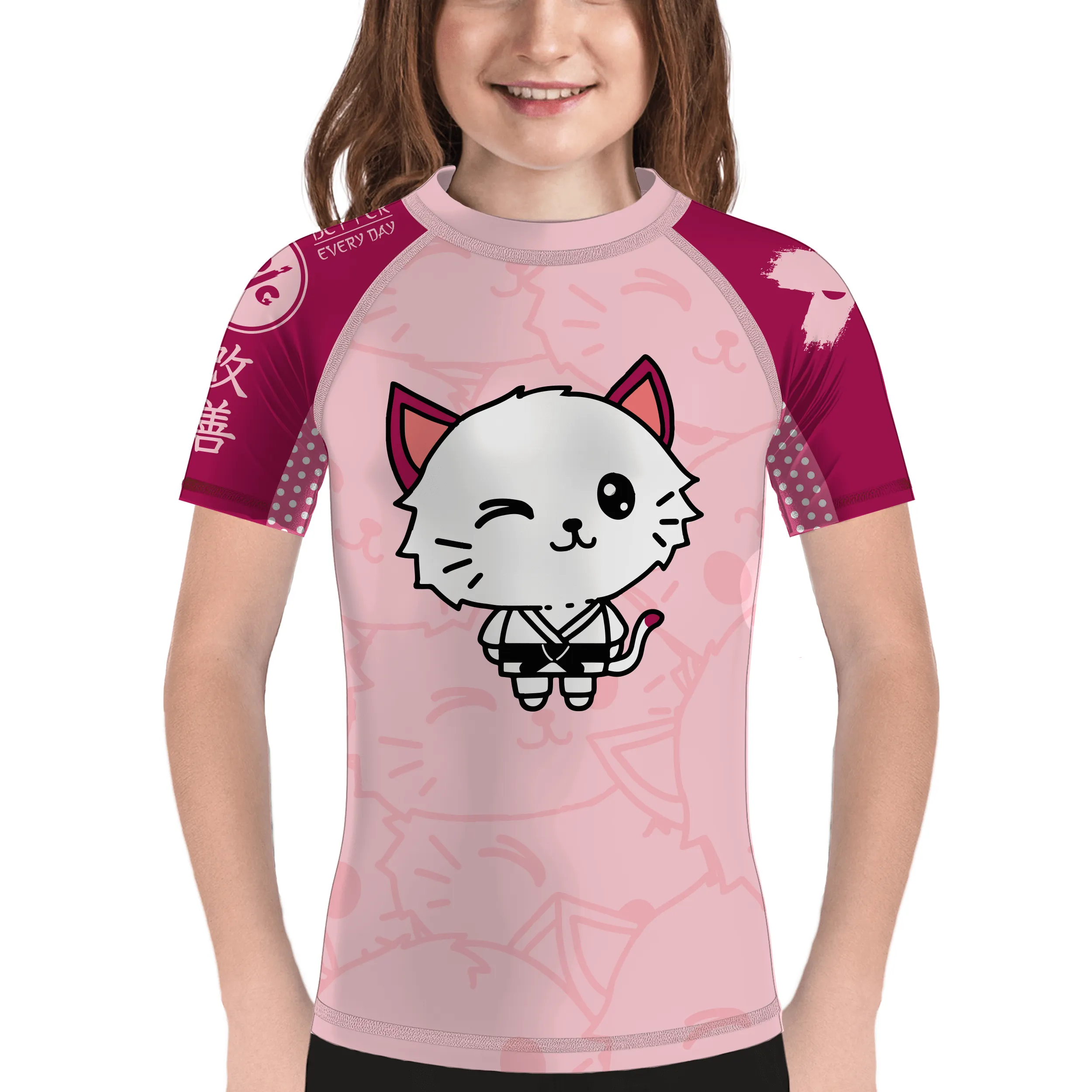 Cat Jitsu Kids BJJ Rash Guard