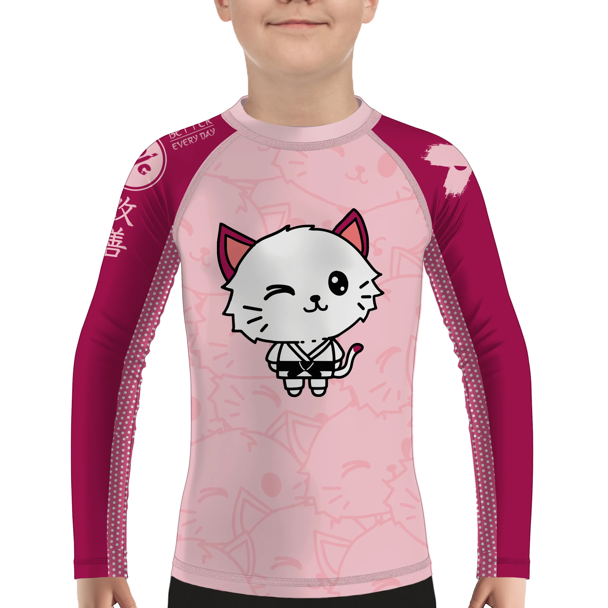 Cat Jitsu Kids BJJ Rash Guard