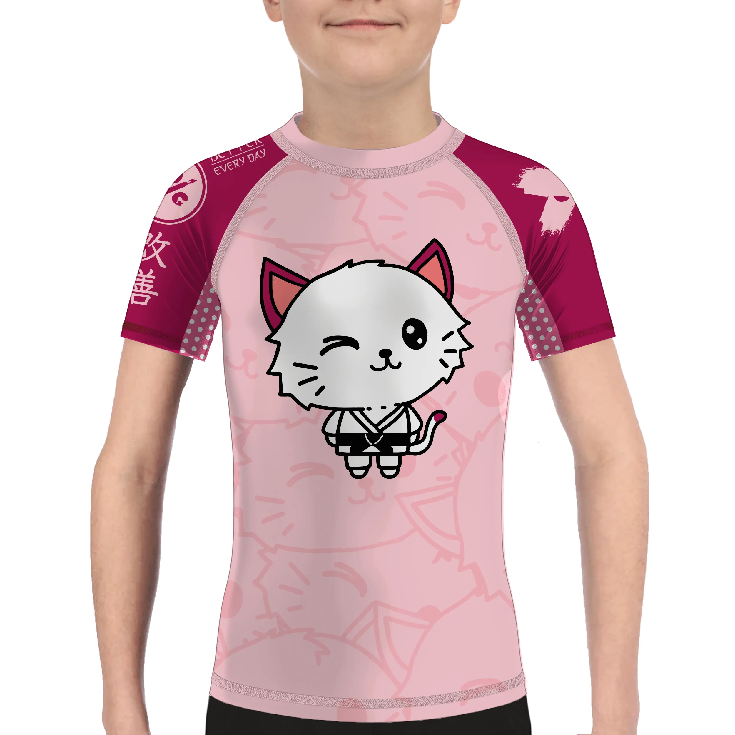 Cat Jitsu Kids BJJ Rash Guard