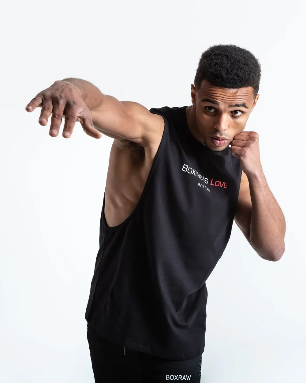 CLASSIC BOXING IS LOVE MUSCLE TANK - BLACK