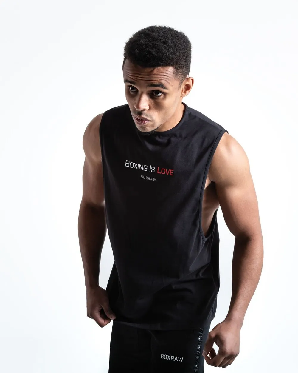 CLASSIC BOXING IS LOVE MUSCLE TANK - BLACK