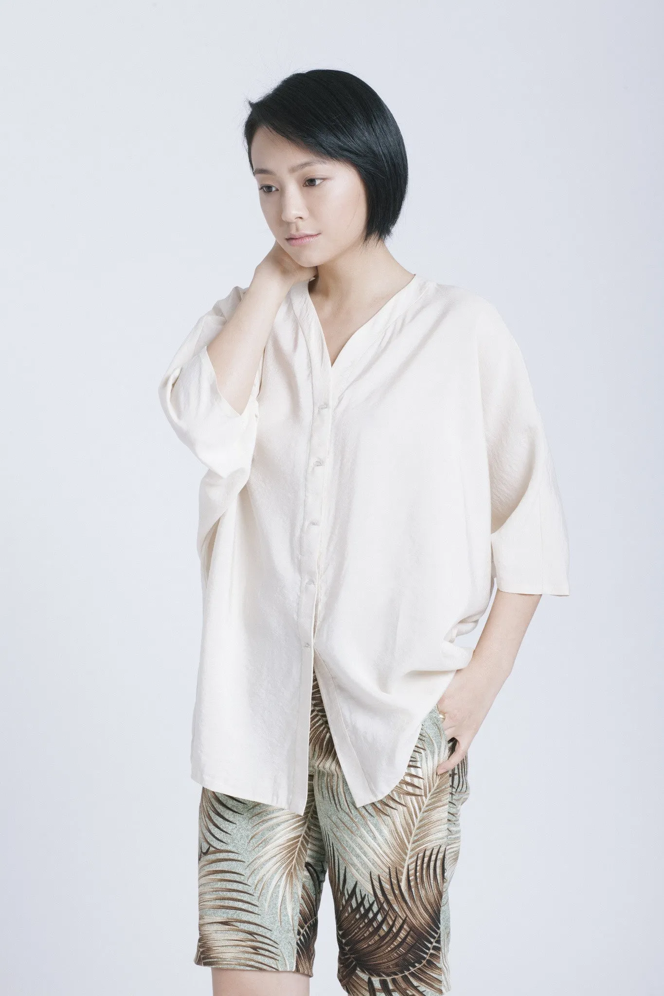Coconut Knee-Length Shorts