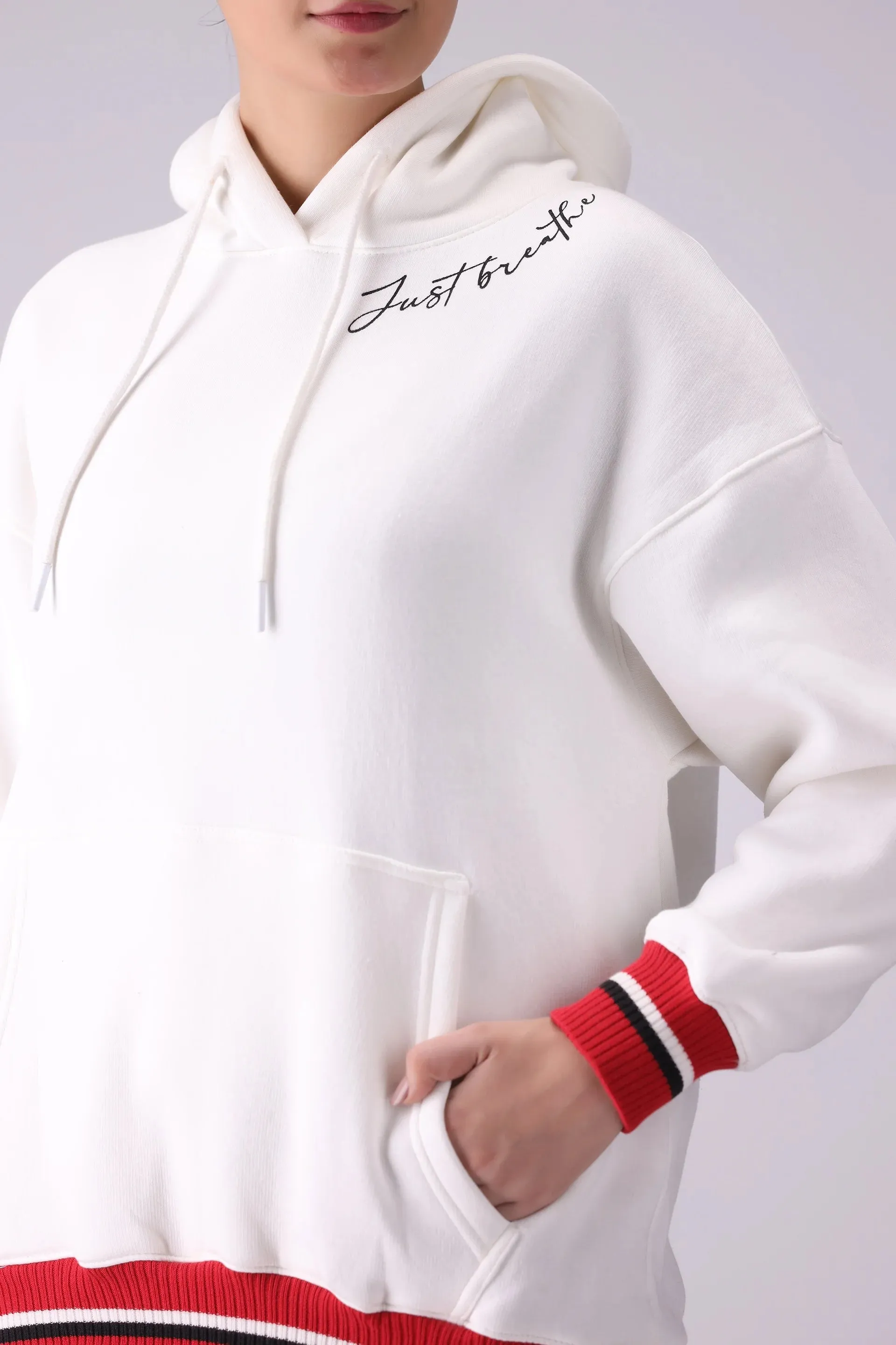 Contrast Trimmed Hoodie