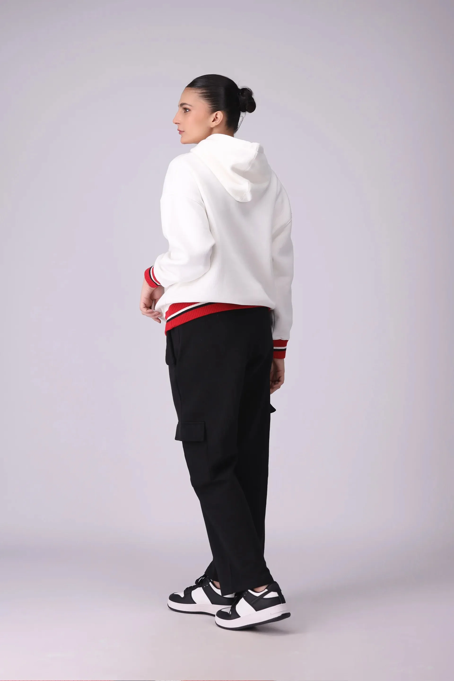 Contrast Trimmed Hoodie