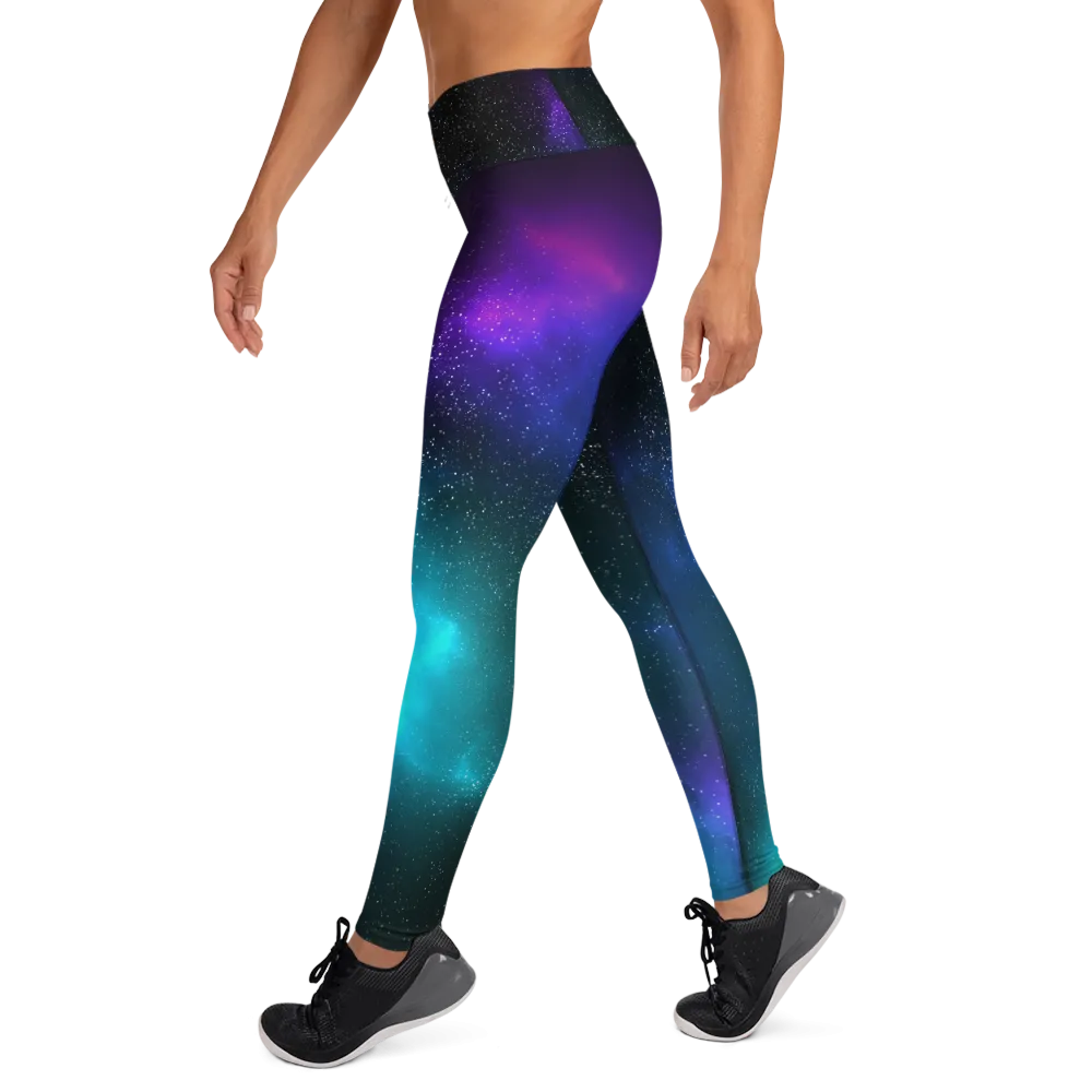 Cosmic High Waist Womens Yoga Leggings