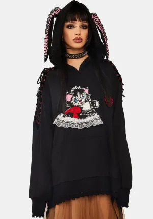 Cute Long Ears Graphic Hoodie