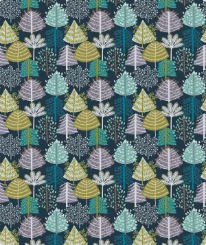 Dark Green Winter Forest Christmas Wrapping Paper Roll