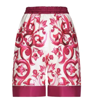 Dolce & Gabbana Majolica-print silk short