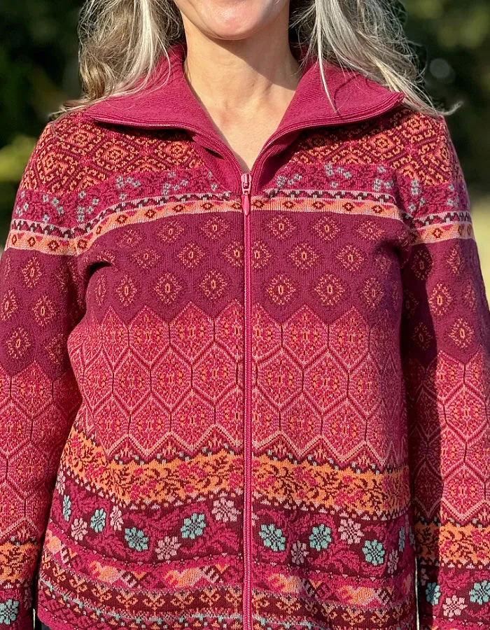 Dunque Alpine Turtle Zip Cardigan