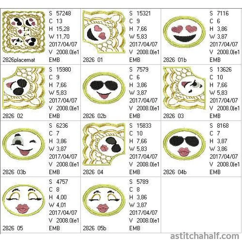Emoji Family Placemat