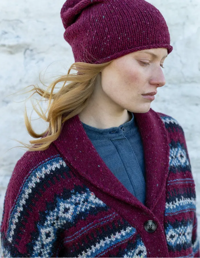 Fisherman out of Ireland Shawl Collar Fair Isle Cardigan