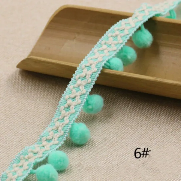Hand Knitting PomPom Trim, Fabric Sewing Accessories Pompom Trim, PomPom Decoration Tassel Ball Fringe Ribbon Ribbon Ball Fringe, Craft